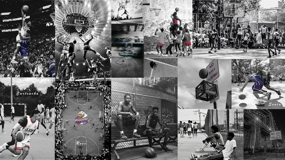 Collage streetball La Fringale